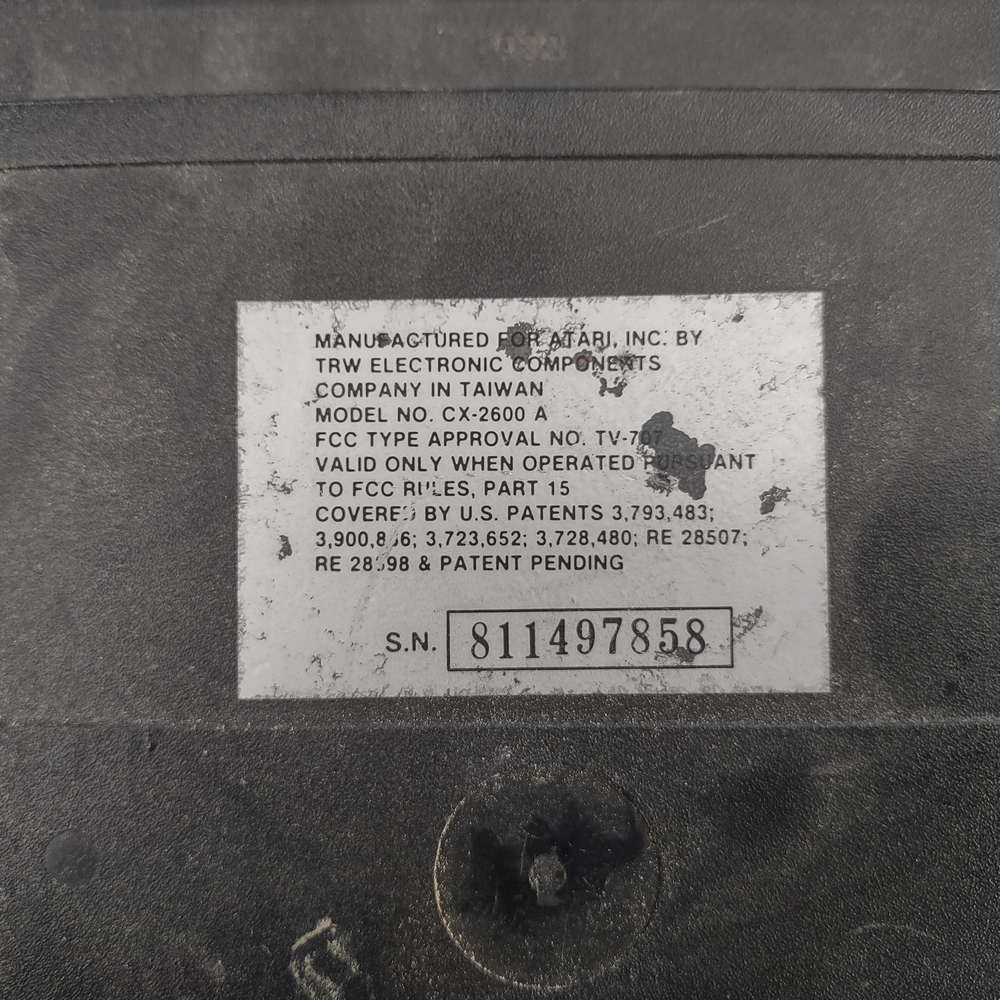 Atari Black Video Computer System Console - Picture 2 of 6
